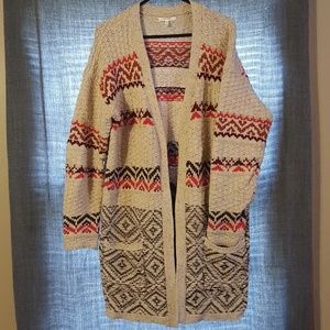 Xl Maurices long knit pocket cardigan